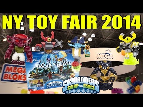 NYC Toy Fair 2014: New Skylanders Swap Force Mega Bloks + Block 'n Blast by Pressman Toys Gameplay