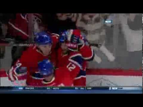 Plekanec scores tying game 1-1 vs Bruins (12/5/13)