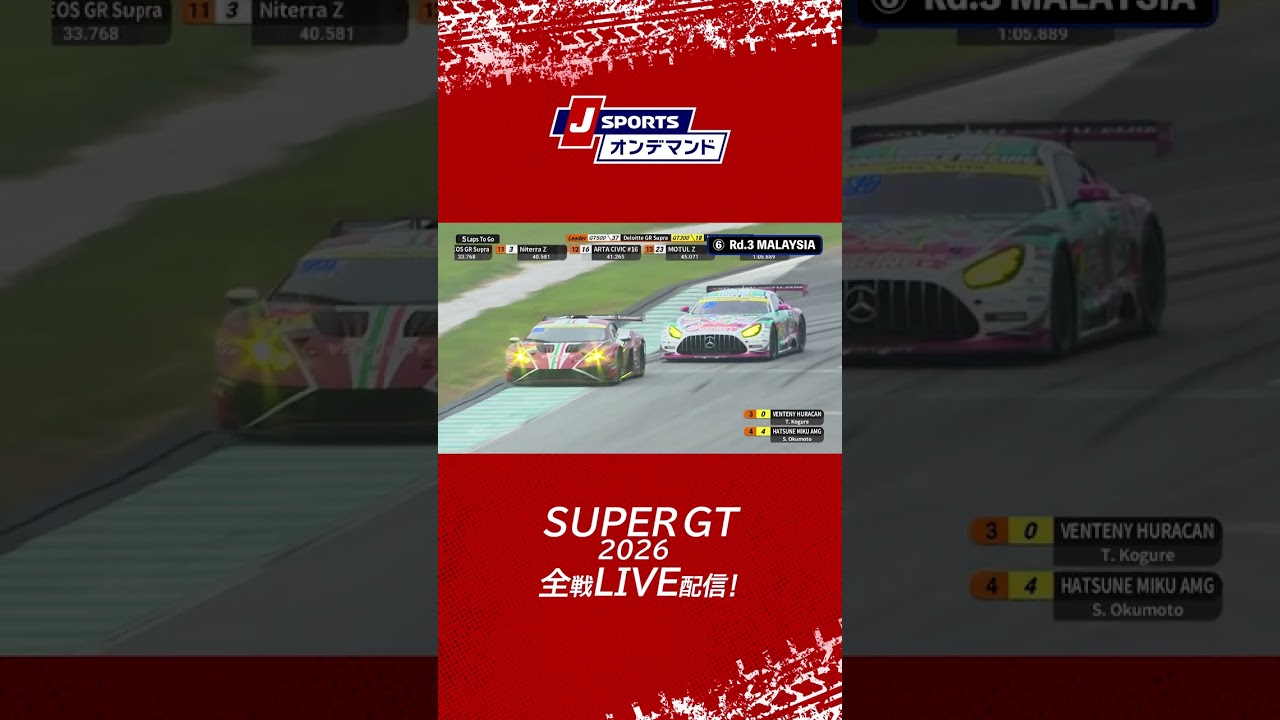 #SUPERGT 開幕まであと6日！昨シーズンの名シーン10選をカウントダウンでご紹介🏁