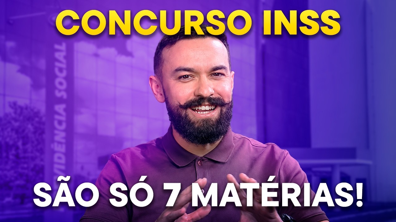 Concurso INSS: as 7 matérias que caem na prova (e como estudar do zero)