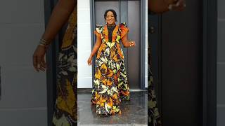 BEAUTIFUL LONG ANKARA GOWN DRESS FOR MAMA'S #zamakalefashion #afrifashion #fashion