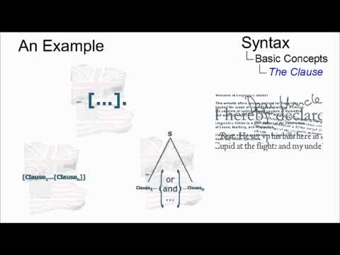 SYN_012 - Linguistic Micro-Lectures: Clauses