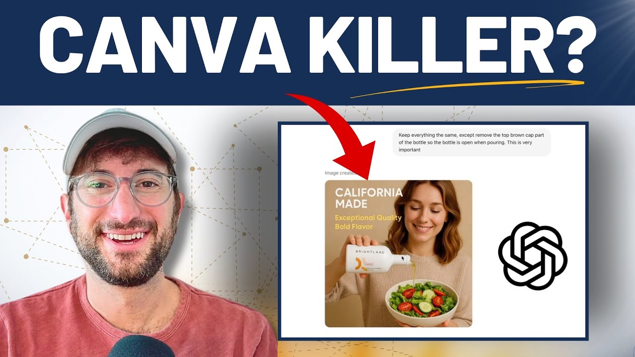 Did ChatGPT's new image update just kill Canva? (pro-level ad tutorial)