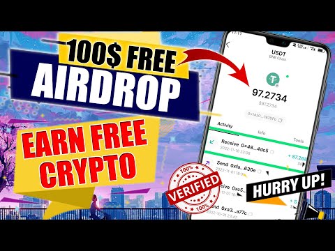 Claim upto 100$ Free Crypto Airdrop | Earn Money Online | Today Legit Instant Withdrawal Airdrop
