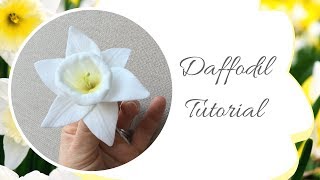 How to make a DAFFODIL flower for Mother’s Day from sugarpaste | Ilona Deakin at Tiers Of Happiness