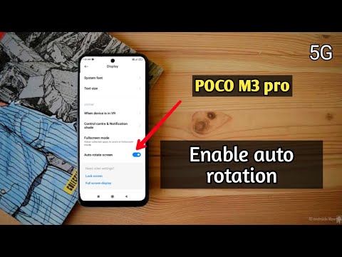 auto rotation is not working in my phone poco me pro 5g me screen kaise rotate krte hai problem fix