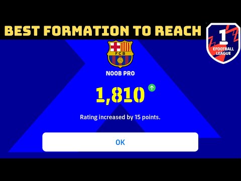 Best formation to reach division 1 💯 | Efootball 2025 road to division 1 | Efootball 2025 mobile