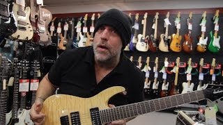 Video thumbnail for Jackson Dinky JS32-7Q 7 String - NATURAL QUILT TOP by Coleman's Music