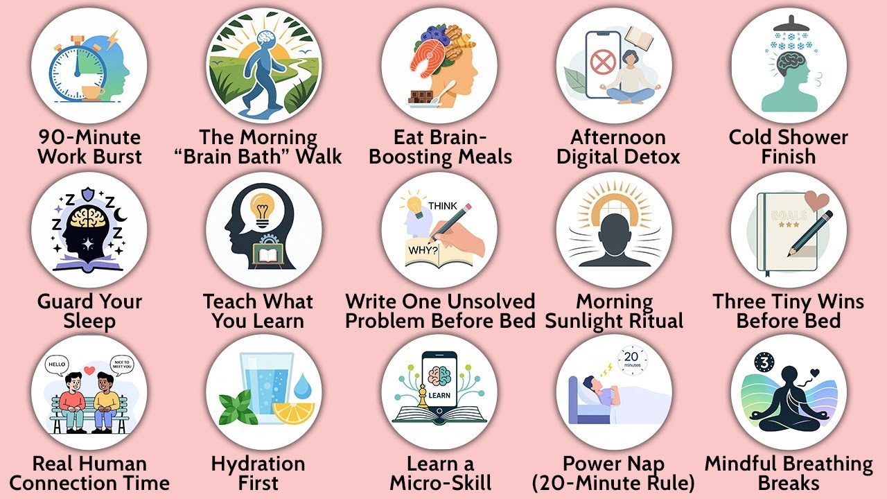 Daily Habits to Boost Your Brainpower Explained in 10 minutes