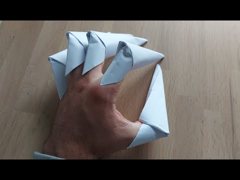 comment faire des griffes en papier origami !