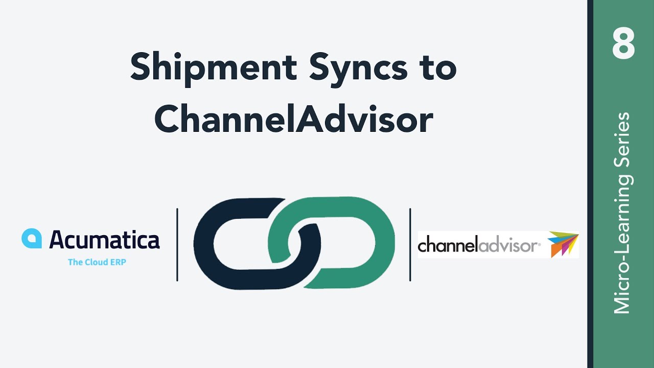 Shipment Syncs to ChannelAdvisor