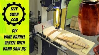Woodworking band saw jig for making vessels | Izzy Swan