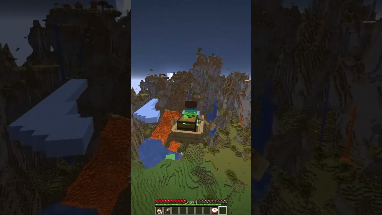 氷の上にボートを滑らせるとどうなるか知ってる？#Minecraft #氷ボート