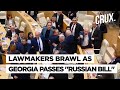 Fisticuffs Inside Georgia's Parliament As Lawmakers Pass Controversial 