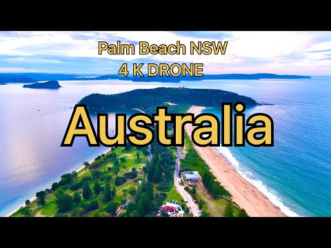 Flying Over Palm Beach 🏝️ NSW Australia 🇦🇺 4K with Soothing Music