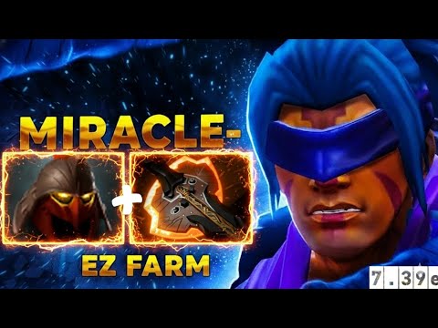 MIRACLE- ANTI-MAGE — Dominator + Fury = EZ FARM MODE! 💸💥 [Dota 2 7.39e]