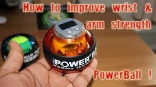 Powerball Gyroscope Exerciser Unboxing &amp; Review - How to improve wrist and arm strength for hockey