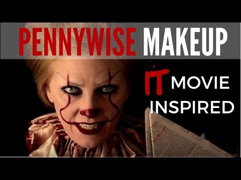 PENNYWISE MAKEUP - IT MOVIE 2017