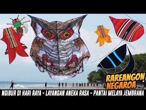 ANEKA LAYANGAN DI PANTAI MELAYA JEMBRANA   LAYANG LAYANG BALI BARAT