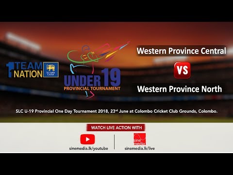 U19 Provincial Tournament 2018 – Western Province Central vs Western Province North - Final