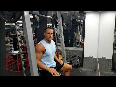Smith Machine Behind the Neck Press