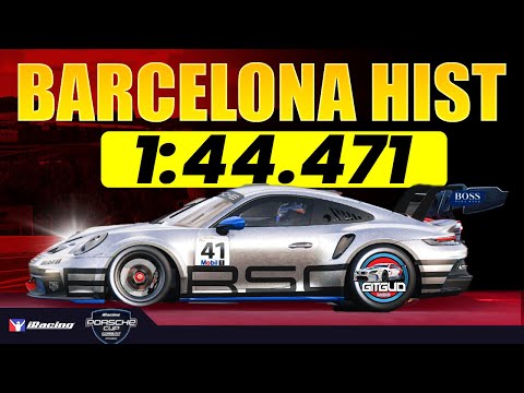iRacing Porsche Cup BARCELONA Historic Track Guide - 1:44.471