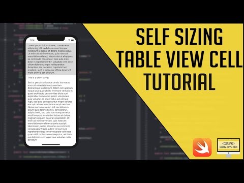 Self Sizing Table View Cells