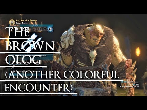 Shadow of War: Middle Earth™ Unique Orc Encounter & Quotes #165 THE BROWN OLOG