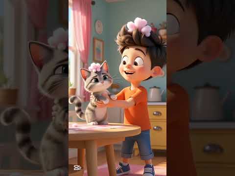 Malek & His Kitten Play with Cotton Candy! 🐱🍭 Cutest Moment Ever!