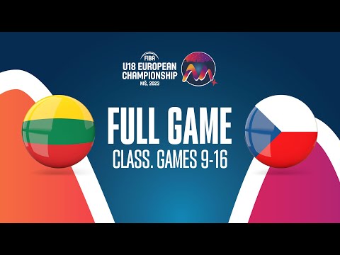 Lithuania v Czech Republic | Full Basketball Game | FIBA U18 European Championship 2023