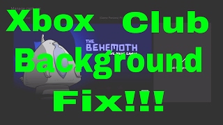 Xbox one club background picture how to change picture to any game you want