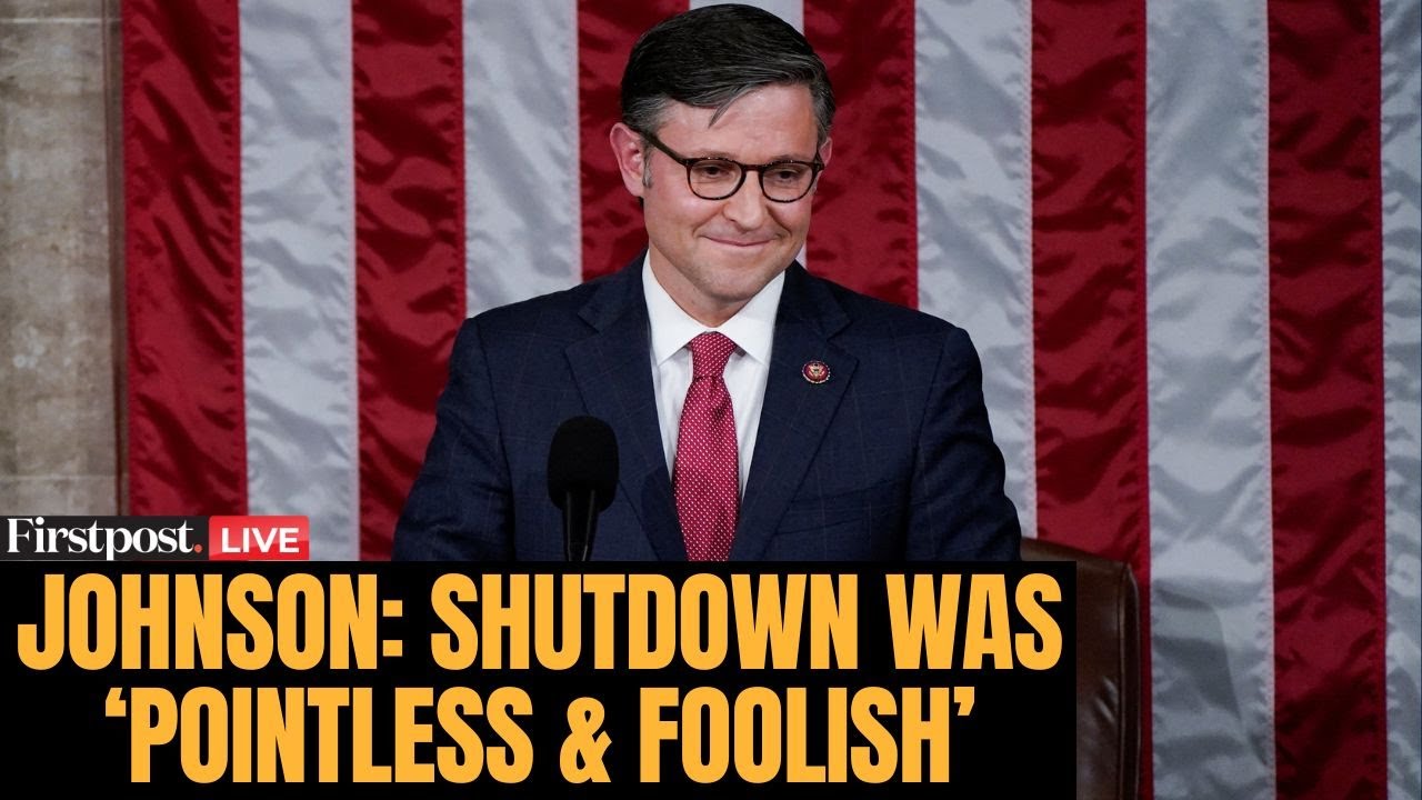 LIVE: US House Speaker Mike Johnson Speaks After House Passes Bill to End Shutdown | N18G
