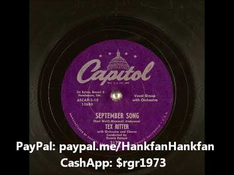 September Song ~ Tex Ritter with Orchestra and Chorus (1955)