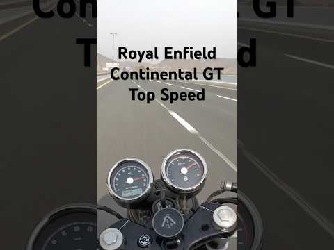 Definitely made like a gun! Royal Enfield Continental GT 650 max speed! #royalenfield #topspeed