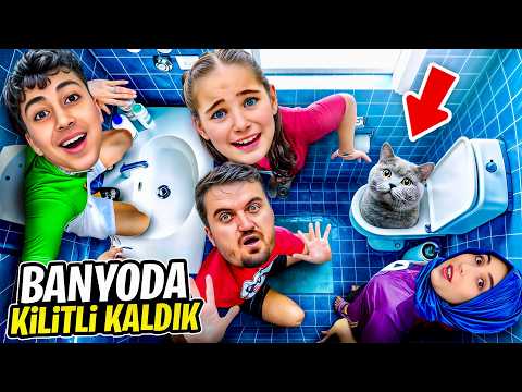 ELIF SINEM WE WERE LOCKED IN THE BATHROOM!! THE DOOR WON'T OPEN!!