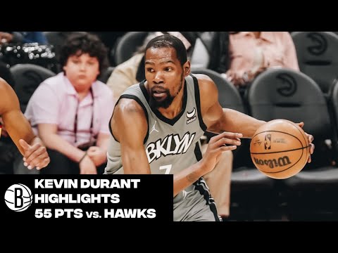 Kevin Durant Highlights | 55 Points vs. Atlanta Hawks