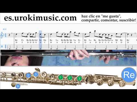 Tutorial de Flauta Axel F - Crazy Frog Clases Notas um-i927