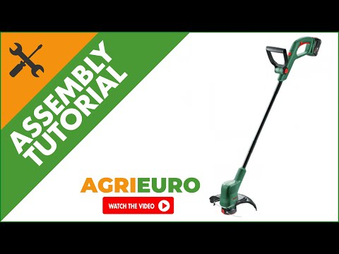 Bosch EasyGrassCut 18V / 26 Battery-powered Edge Strimmer - Brush Cutter - Assembly tutorial