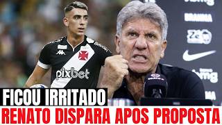 RENATO IRRITADO: fala forte após proposta para contratar PUMA RODRÍGUEZ | notícias do Vasco