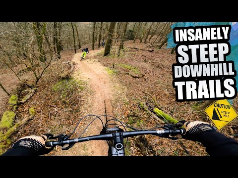 RIDING INSANELY STEEP DOWNHILL MTB TRAILS ON MY NEW BIKE!