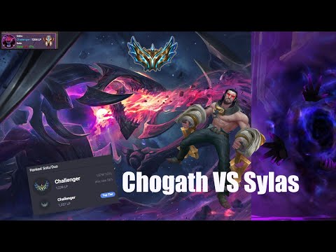 HOW TO DESTROY A SYLAS MID AS CHO'GATH | Rank 1 Cho'Gath Sakuritou