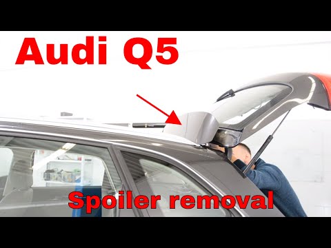 Audi Q5 Tailgate Spoiler removal