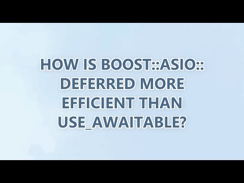 How is boost::asio::deferred more efficient than use_awaitable?