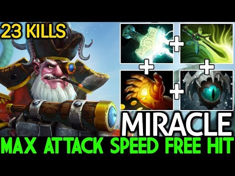 Miracle- [Sniper] Carry Safelane Max Attack Speed Free Hit WTF Plays 7.22 Dota 2