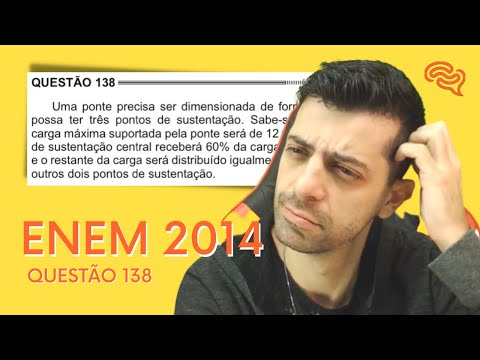 ENEM 2014 - Q138 - Uma ponte precisa ser dimensionada de forma que possa ter três pontos de