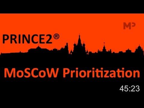 PRINCE2® - The MoSCoW Prioritisation Technique