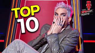 Top 10 UNEXPECTED VOICES That GOT ALL 4 CHAIRS | The Voice