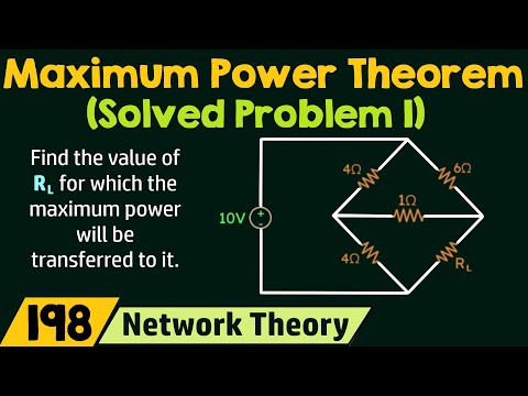 Maximum Power Transfer Theorem Solved Problem 1