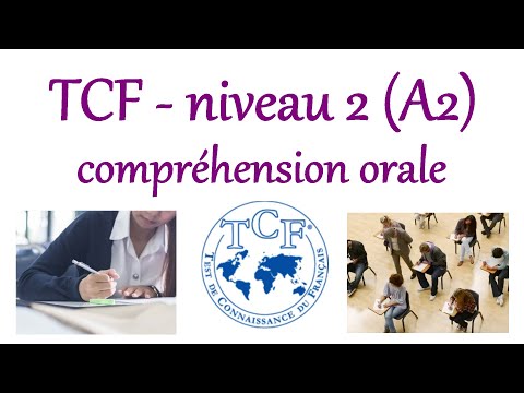 TCF listening comprehension test (level A2)