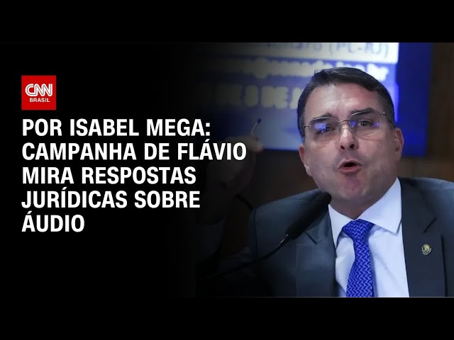 Campanha de Flávio avalia respostas jurídicas sobre áudio a Vorcaro | LIVE CNN